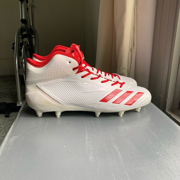 Adidas adizero 5 star 6.0 football cleat white red
